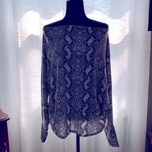 Snake print blouse